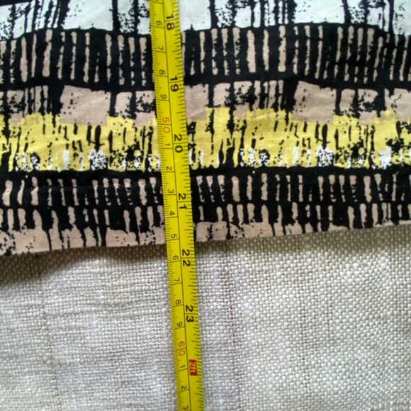 Studio Point Plus Colourful Linen Blend Mid Length Office Work  Skirt- Sz-18 - Picture 16 of 16